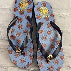 NWOB Tory Burch Crabby Flip Flops
